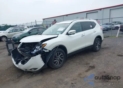 2016 Nissan Rogue Sl из США, поврежденный, VIN 5N1AT2MVXGC849554